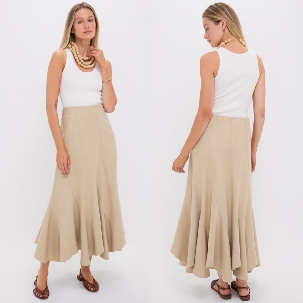 Tuckernuck Fawn Drapey Twill Mallory Skirt